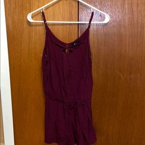 Forever 21 Maroon Romper